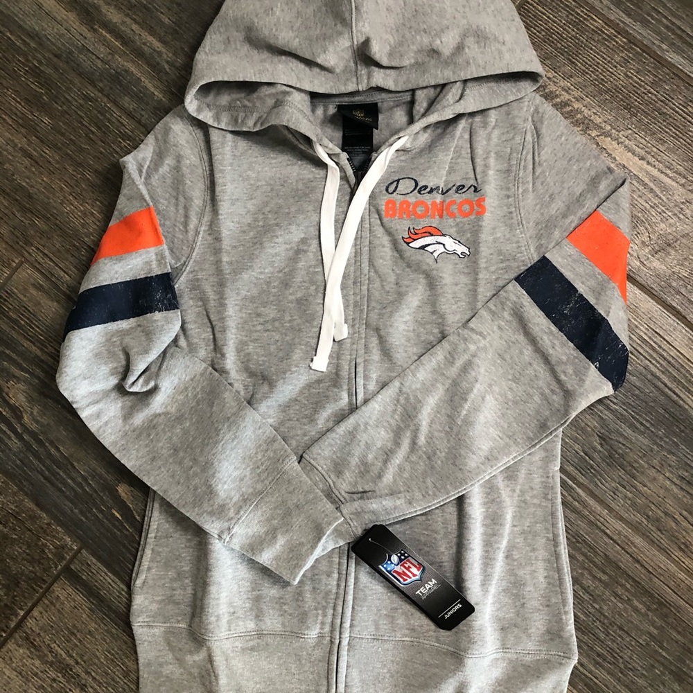NFL Juniors Team Pride Full Zip Hoodie Broncos